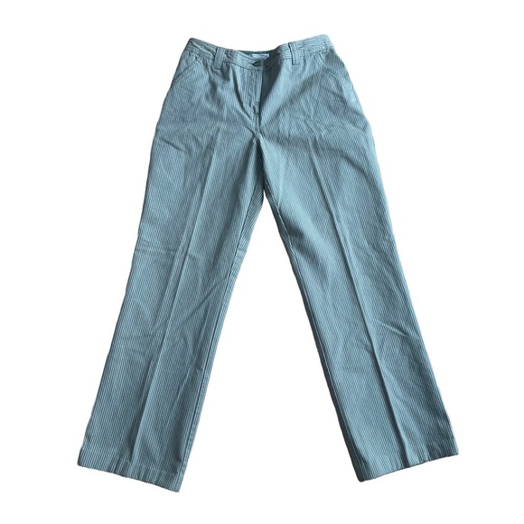 Northern Reflections pinstripe trouser pants hemmed office Y2K vintage women’s 8 - Picture 2 of 10